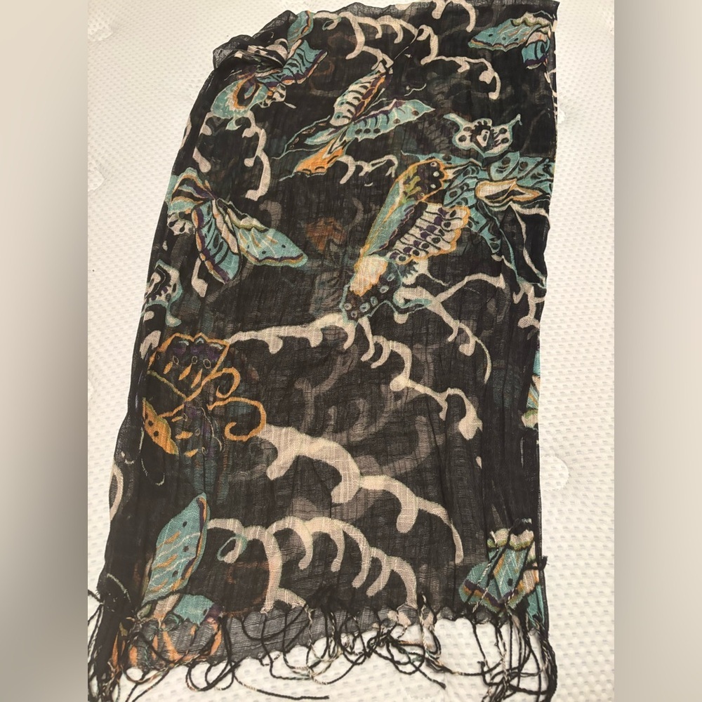 Lalaque silk scarf/ wrap